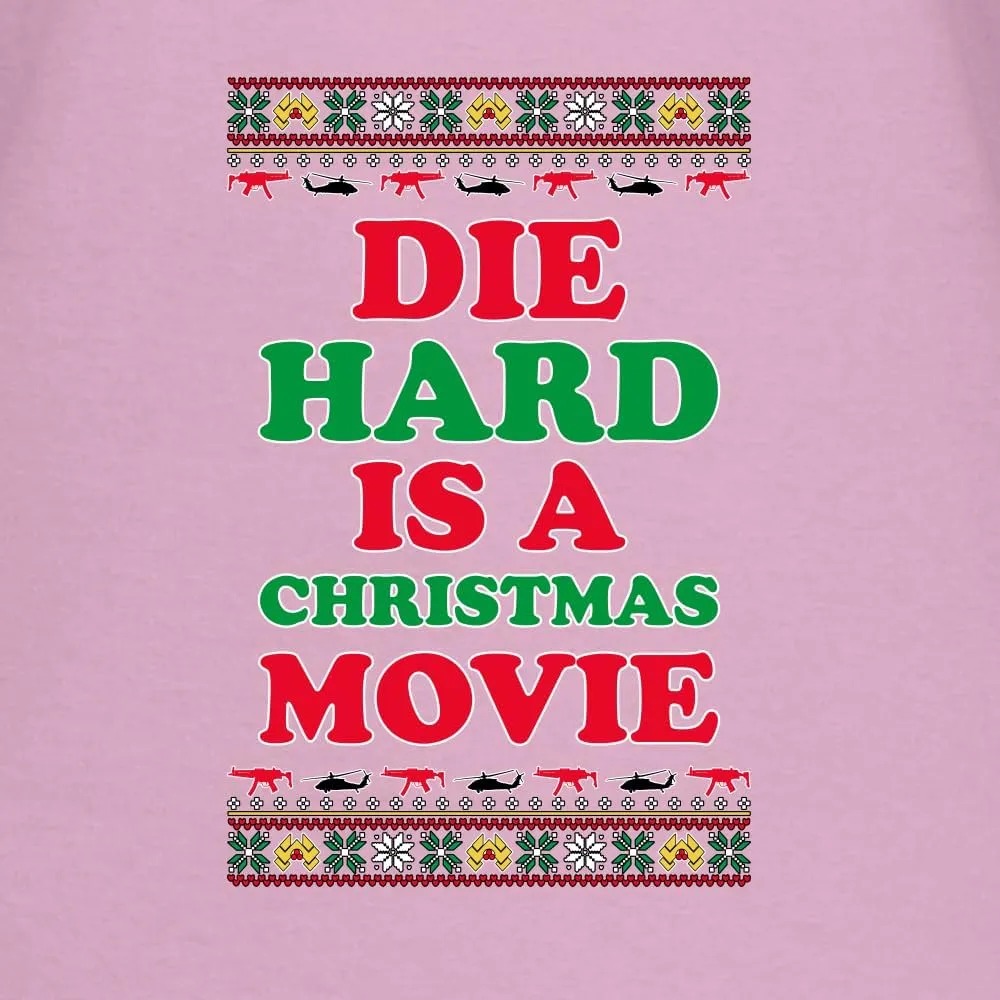 Die Hard is a Christmas Movie Classic McClane Nakatomi Ugly Christmas Womens Graphic Long Sleeve T-Shirt