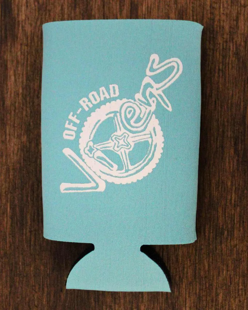 Dirt Roads Slim Can Koozie - Turquoise