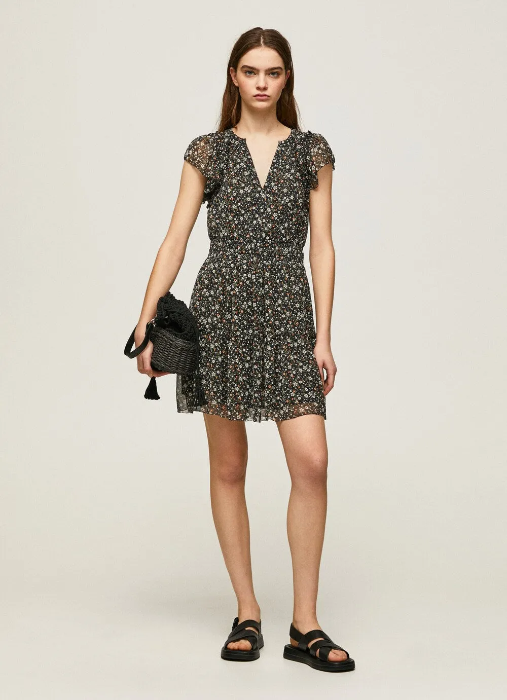 Dress Pepe Jeans AIKO, brown