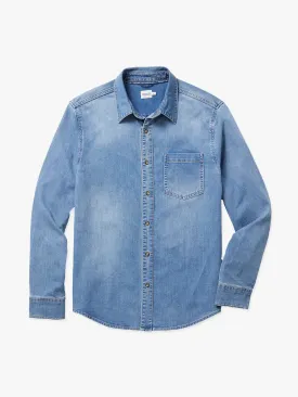 Driftwood Stretch Denim Shirt | Medium Denim Wash
