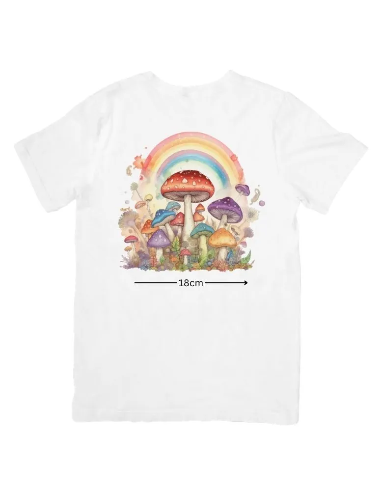 DTF Transfer - Rainbow Mushrooms