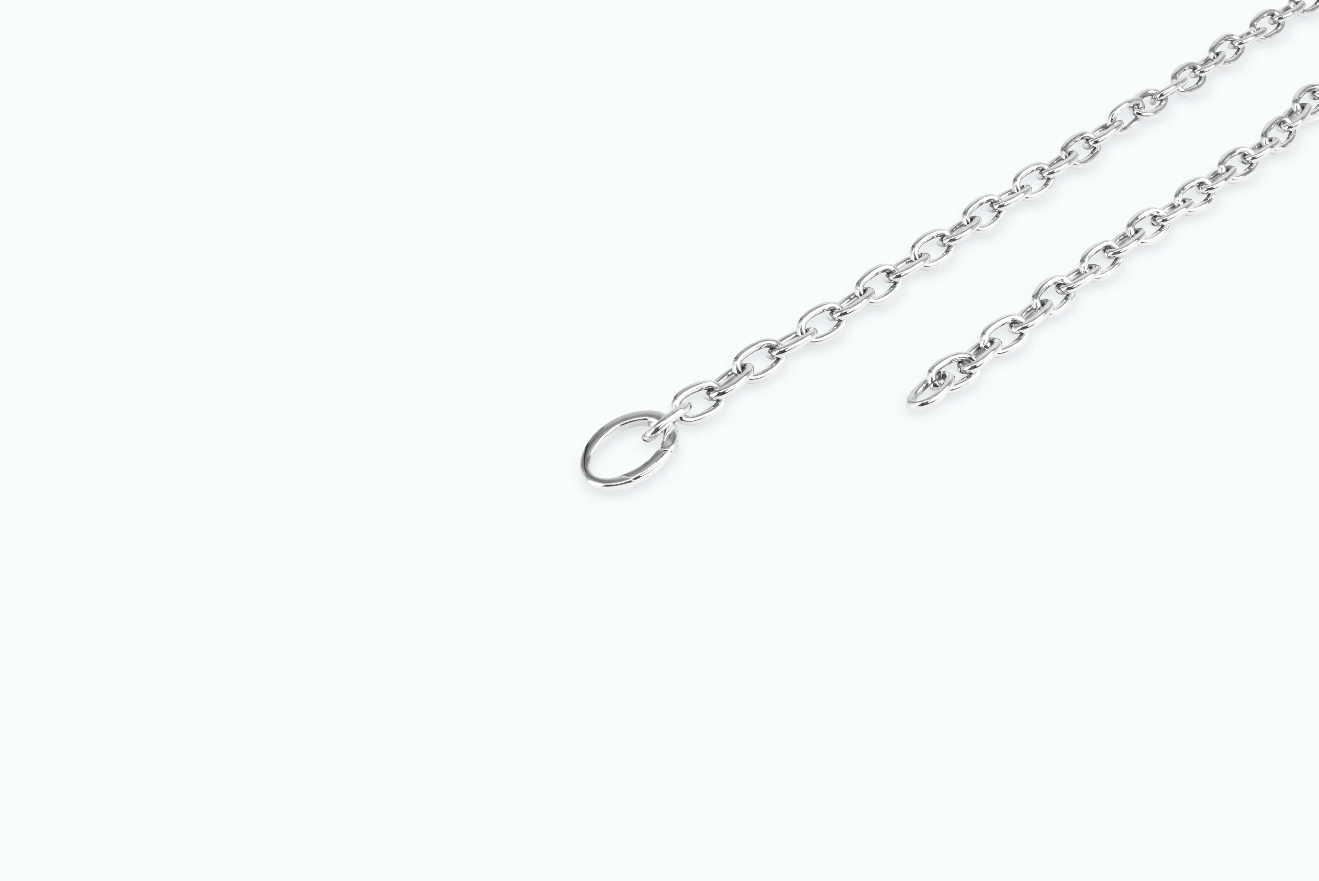 Electro Bunny Necklace (XL) Silver Metal Gray