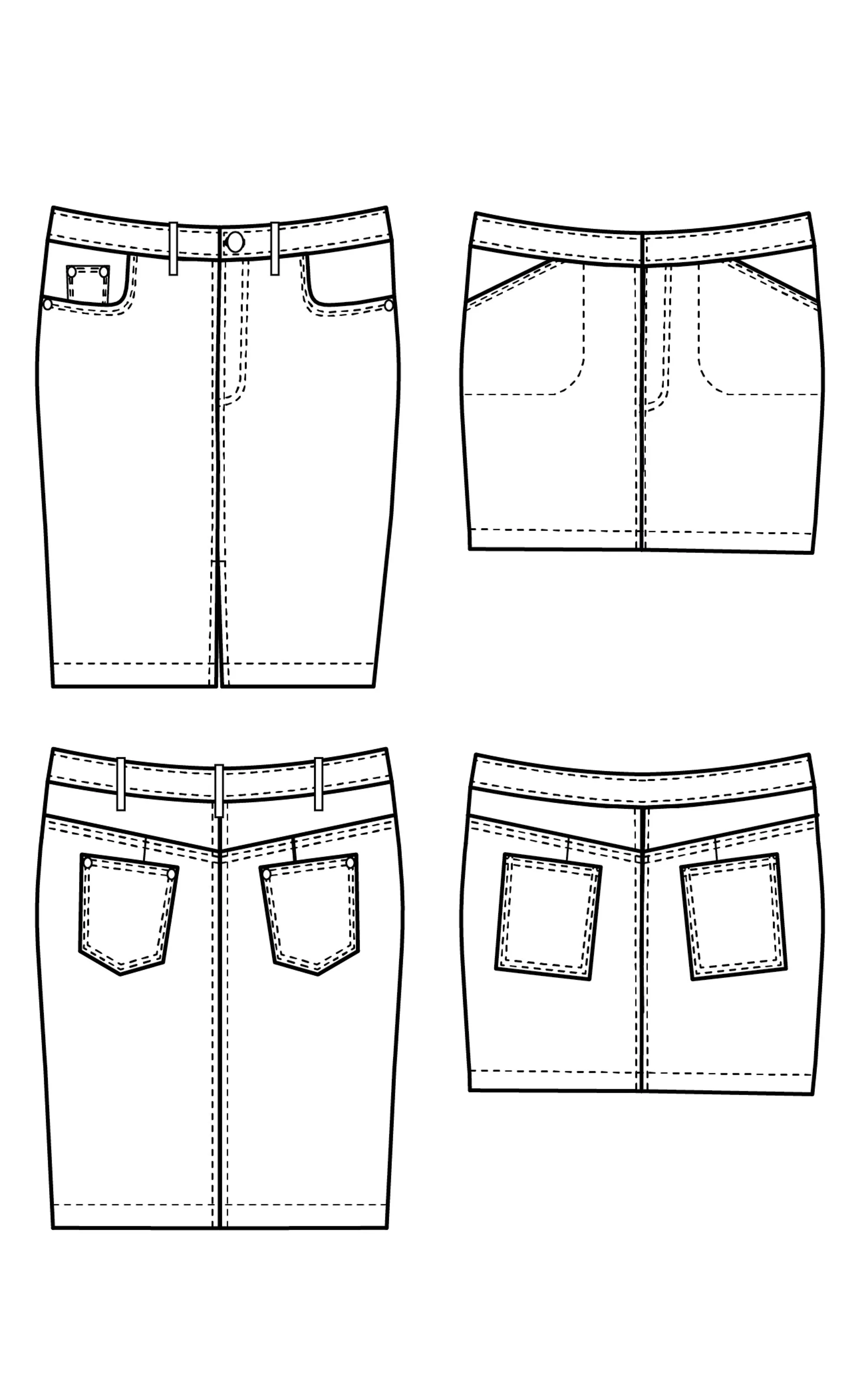 Ellis Skirt 12-32 PDF pattern
