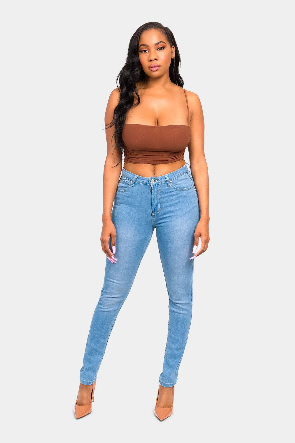 Essential High Rise Stretch Skinny Jeans