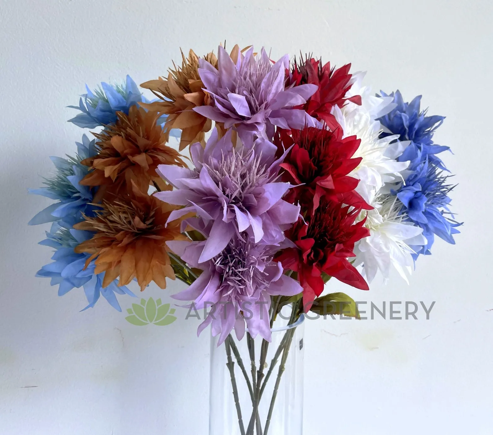 F0403 French Chrysanthemum Spray 67cm 6 Colours