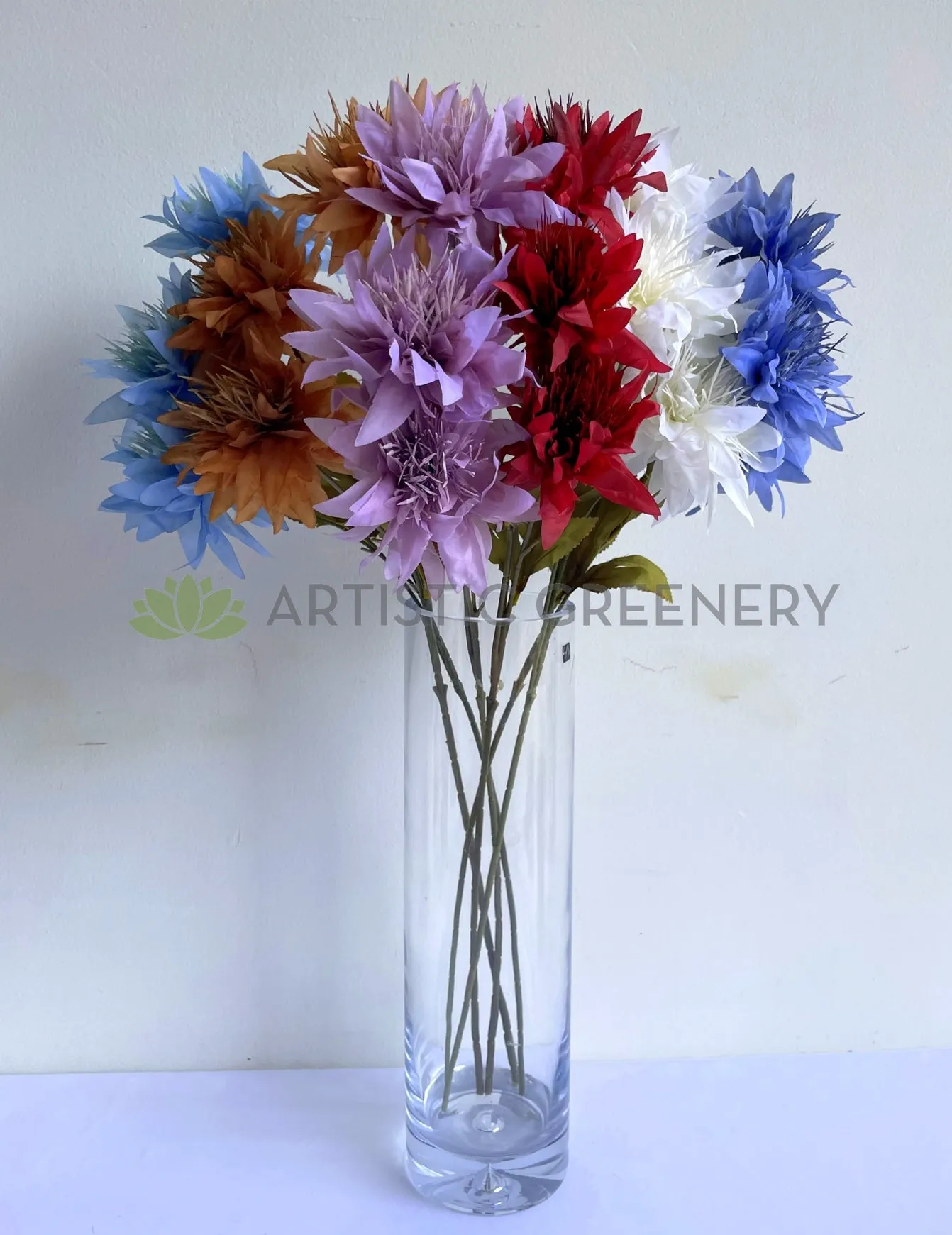 F0403 French Chrysanthemum Spray 67cm 6 Colours