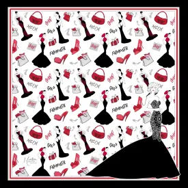 Fashionista Square Silk Scarf