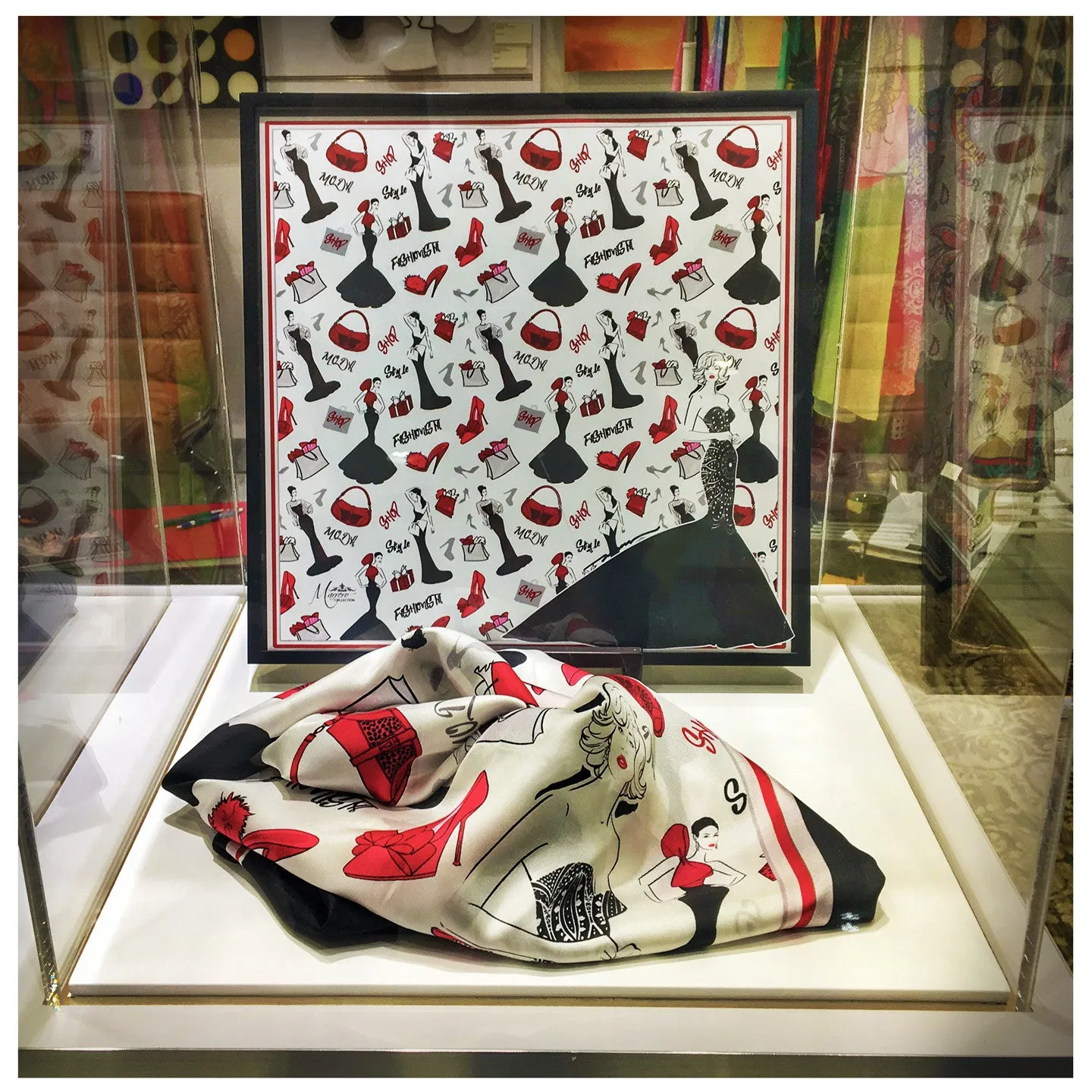 Fashionista Square Silk Scarf