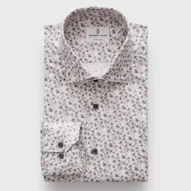 Floral Printed Long Sleeve Sport Shirt 1860E