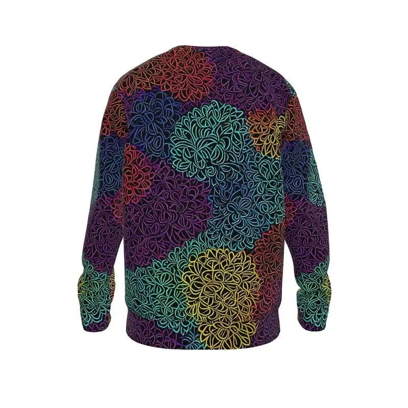 Flower Buds All Over Print Sweater
