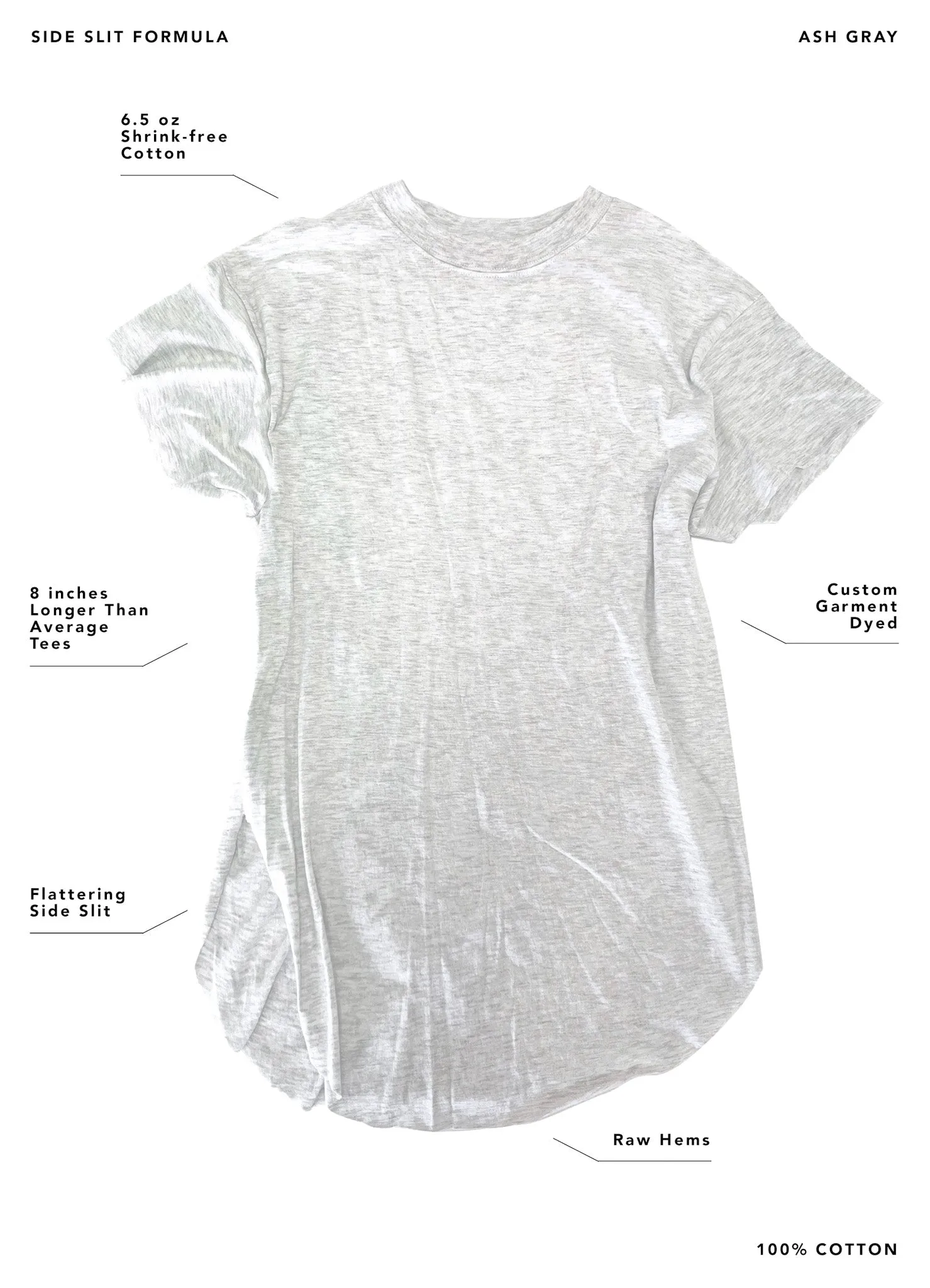 FROM THE SHADOWS I ROAR SIDE SLIT TEE