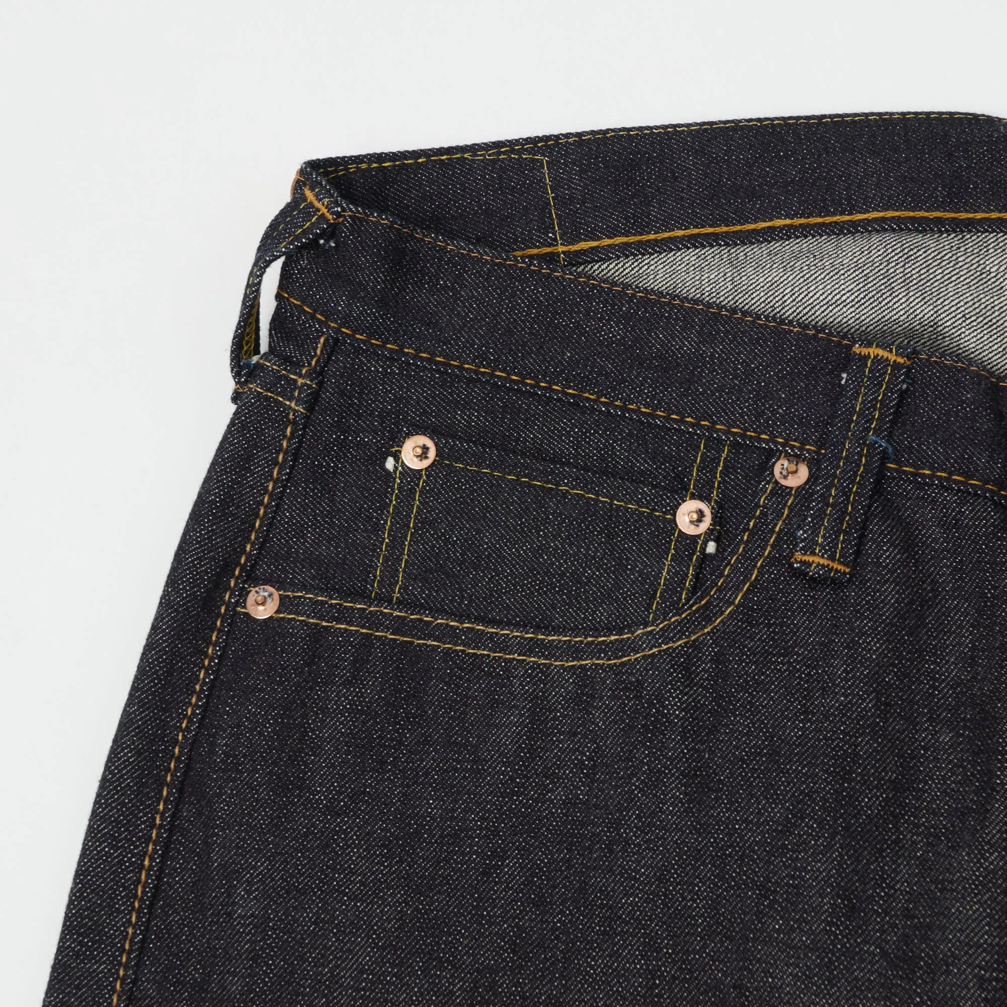 Full Count 0105XX 15.5oz 'Plain Pocket' Wide Straight Jean - Raw