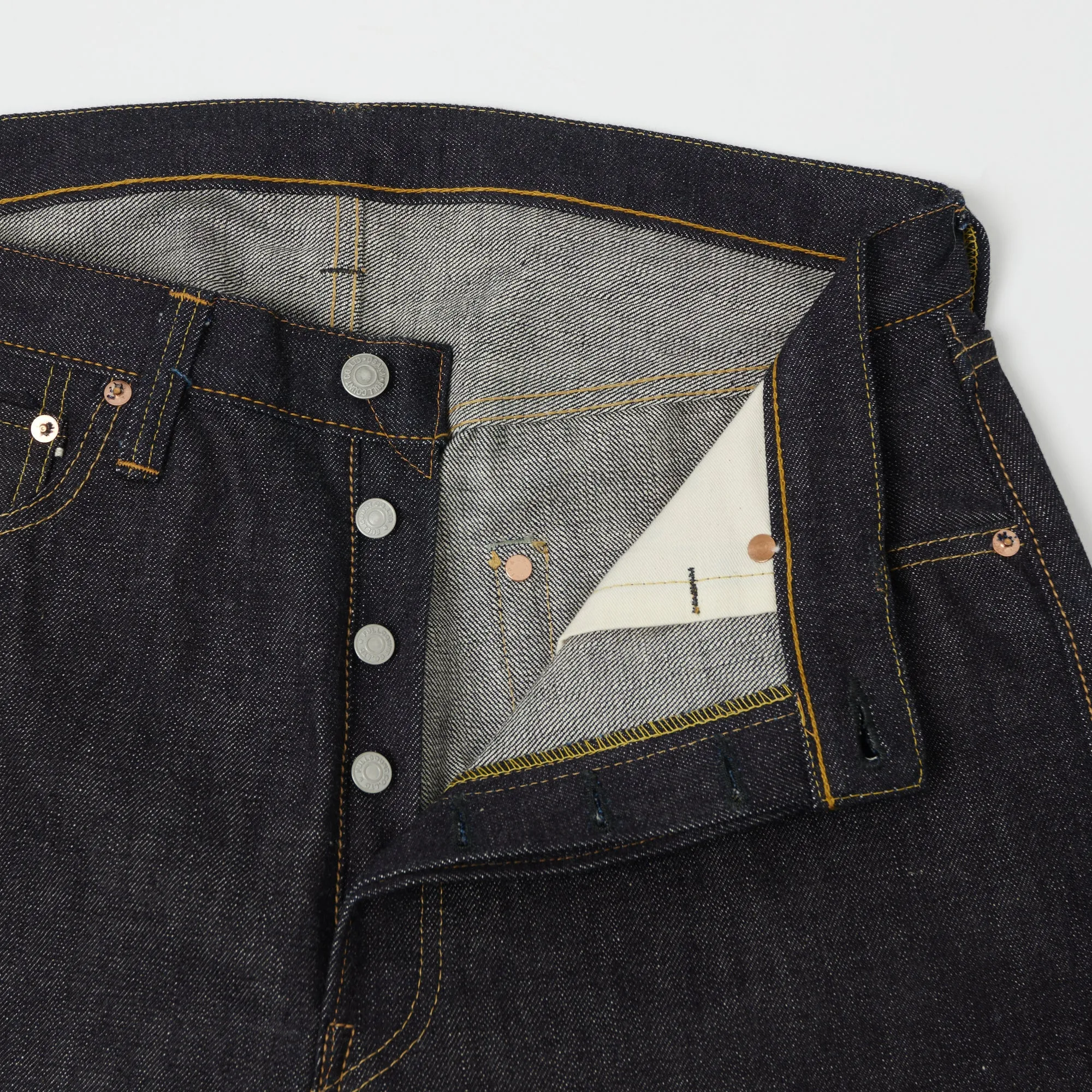 Full Count 0105XX 15.5oz 'Plain Pocket' Wide Straight Jean - Raw