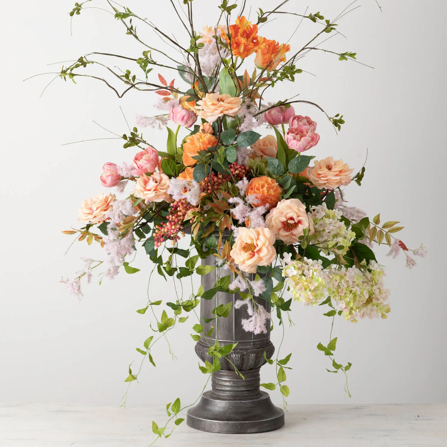 Garden Rose Stem - Peach