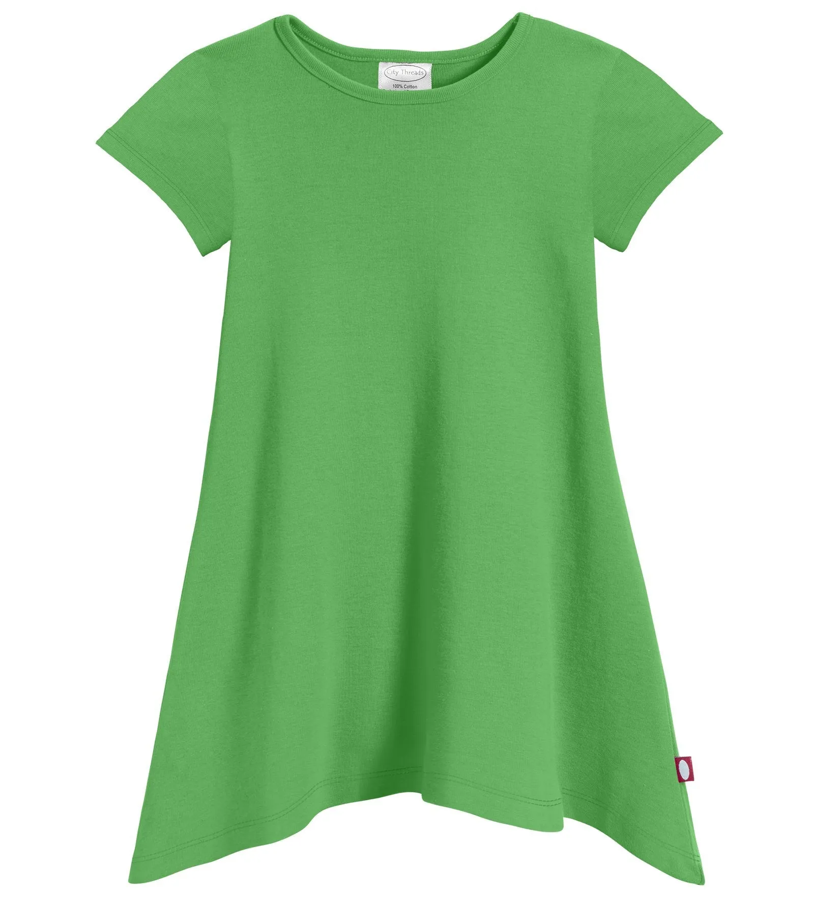 Girls Soft Cotton Jersey Short Sleeve Shark Bite Tunic
