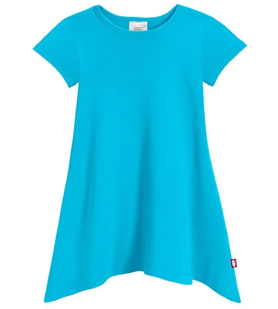 Girls Soft Cotton Jersey Short Sleeve Shark Bite Tunic