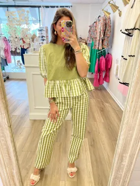 Go For It Gingham Trouser