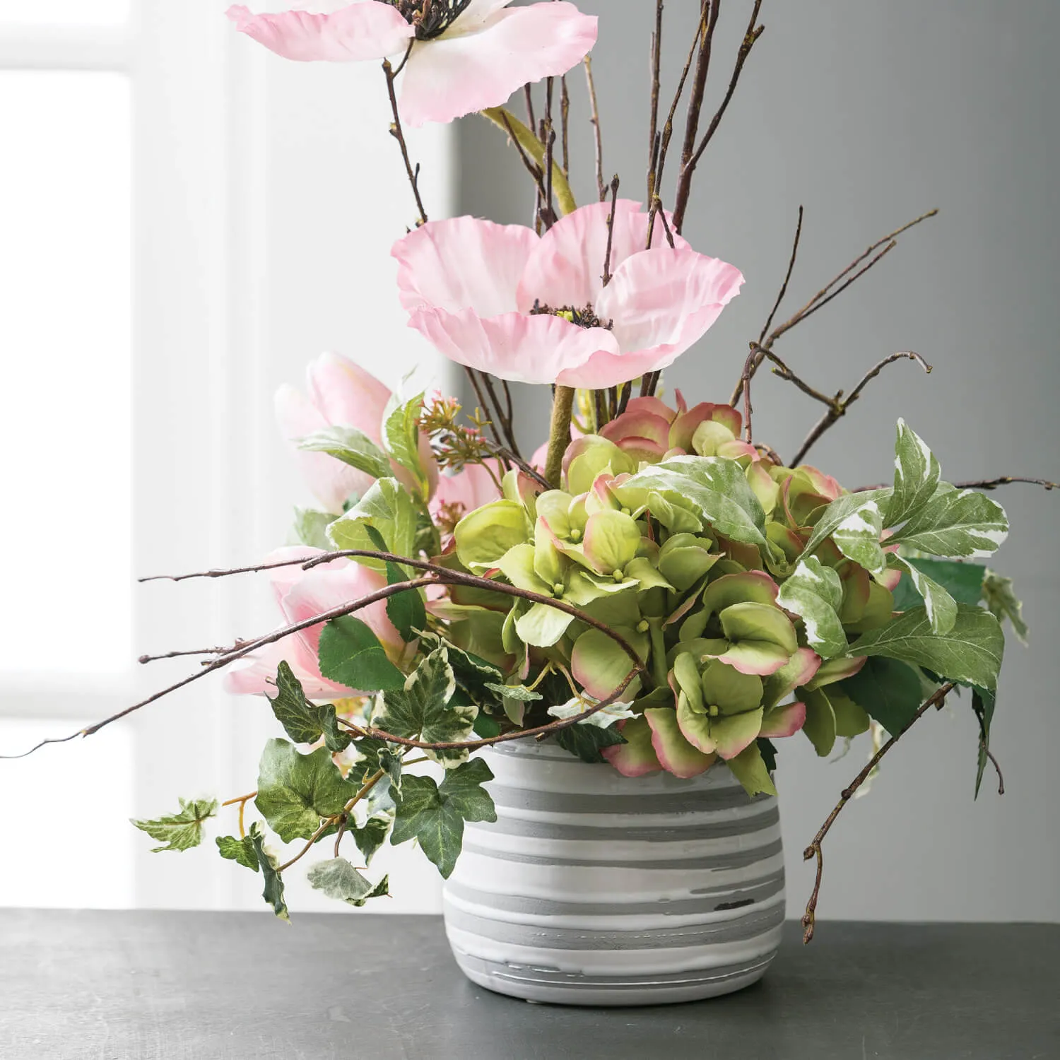 Gray Horizon Planters - Set of 2