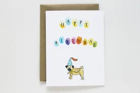 Happy Birthday Colorful Dots Card