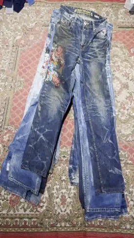Japanese jean embroidered