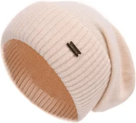 jaxmonoy Slouchy Beanies for Women Winter Lightweight Ladies Knit Hat Cuffed Soft Warm Slouch Beanie Cap - Brown