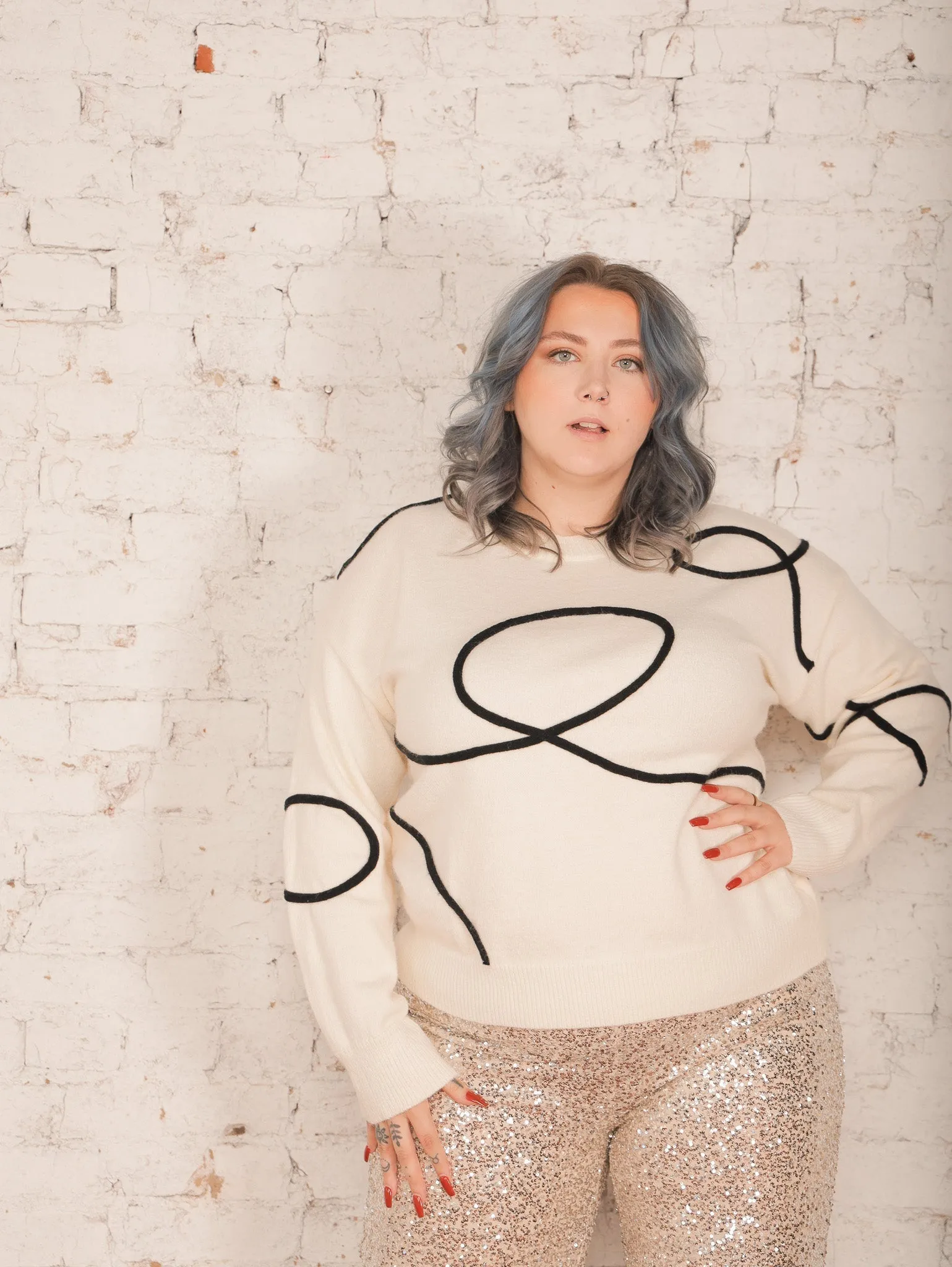 Kyla Swirly Sweater