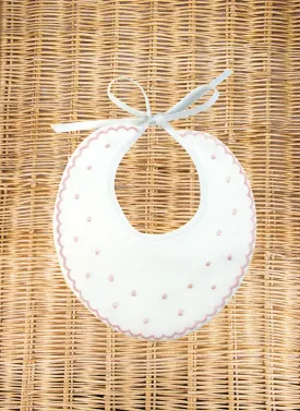 LINEN BIB A POIS