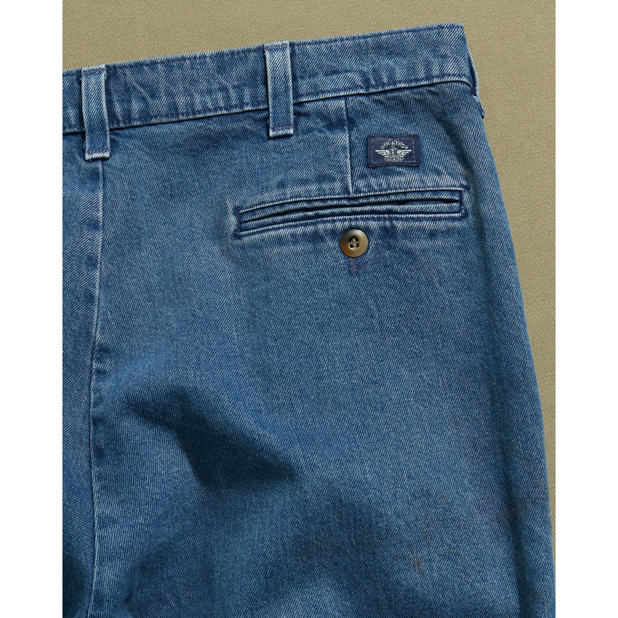 Made in USA, Double Pleated Denim Pants - 31 x 26