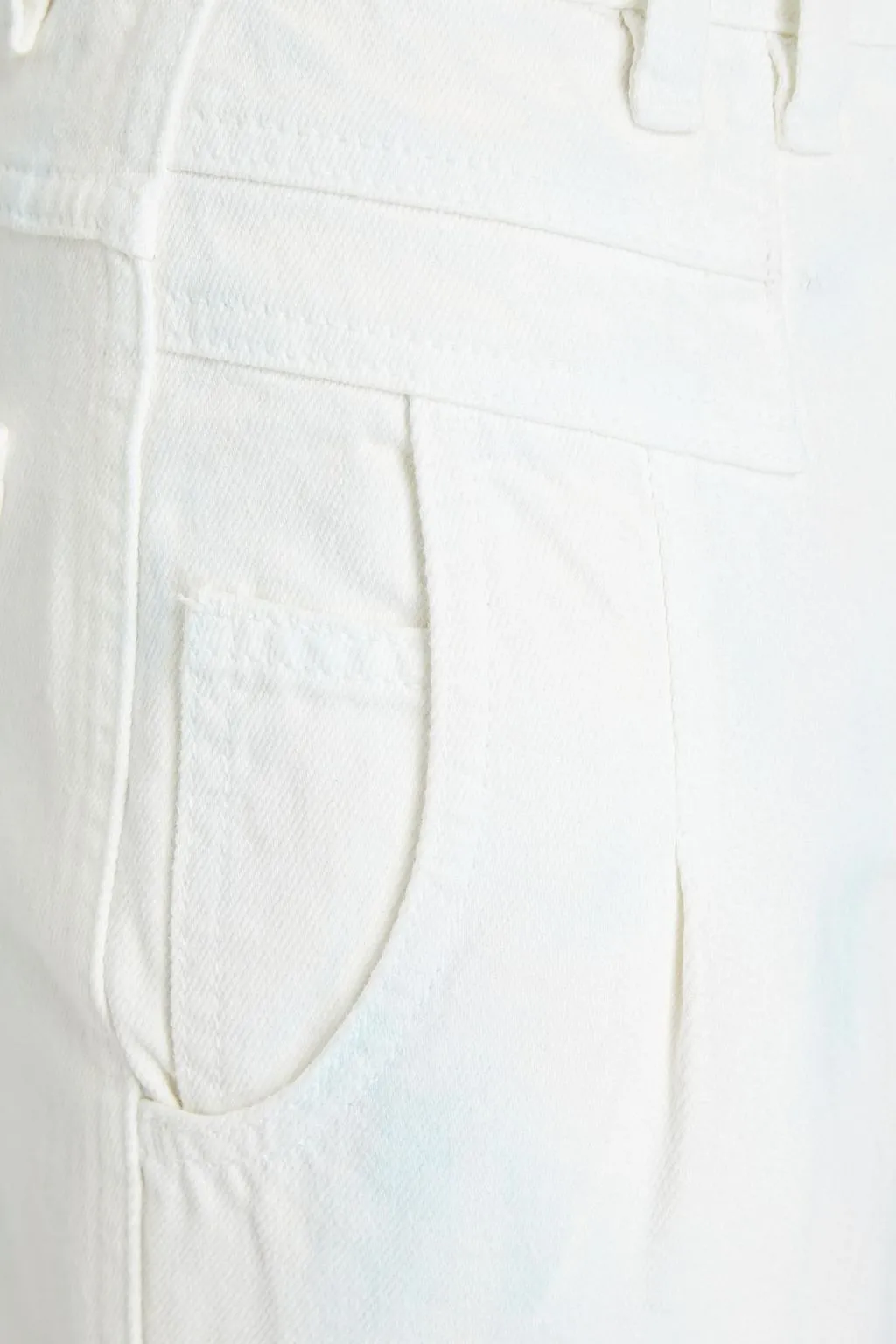 MAJE cropped boyfriend jeans, white
