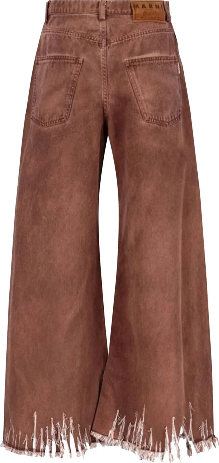 Marni Frayed Jeans 'Earth Of Siena', brown