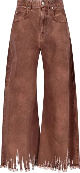 Marni Frayed Jeans 'Earth Of Siena', brown