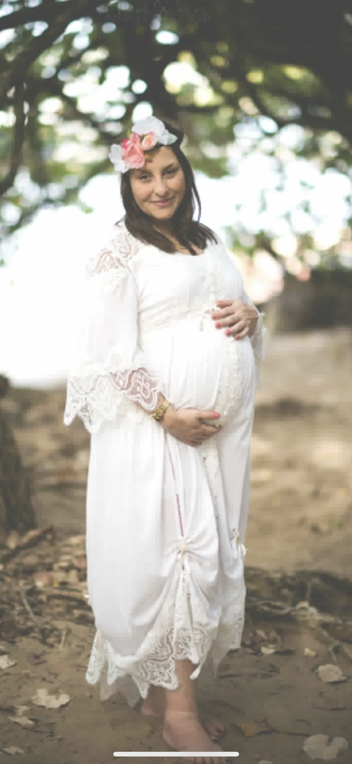 Maternity Moroccan Lace Dress