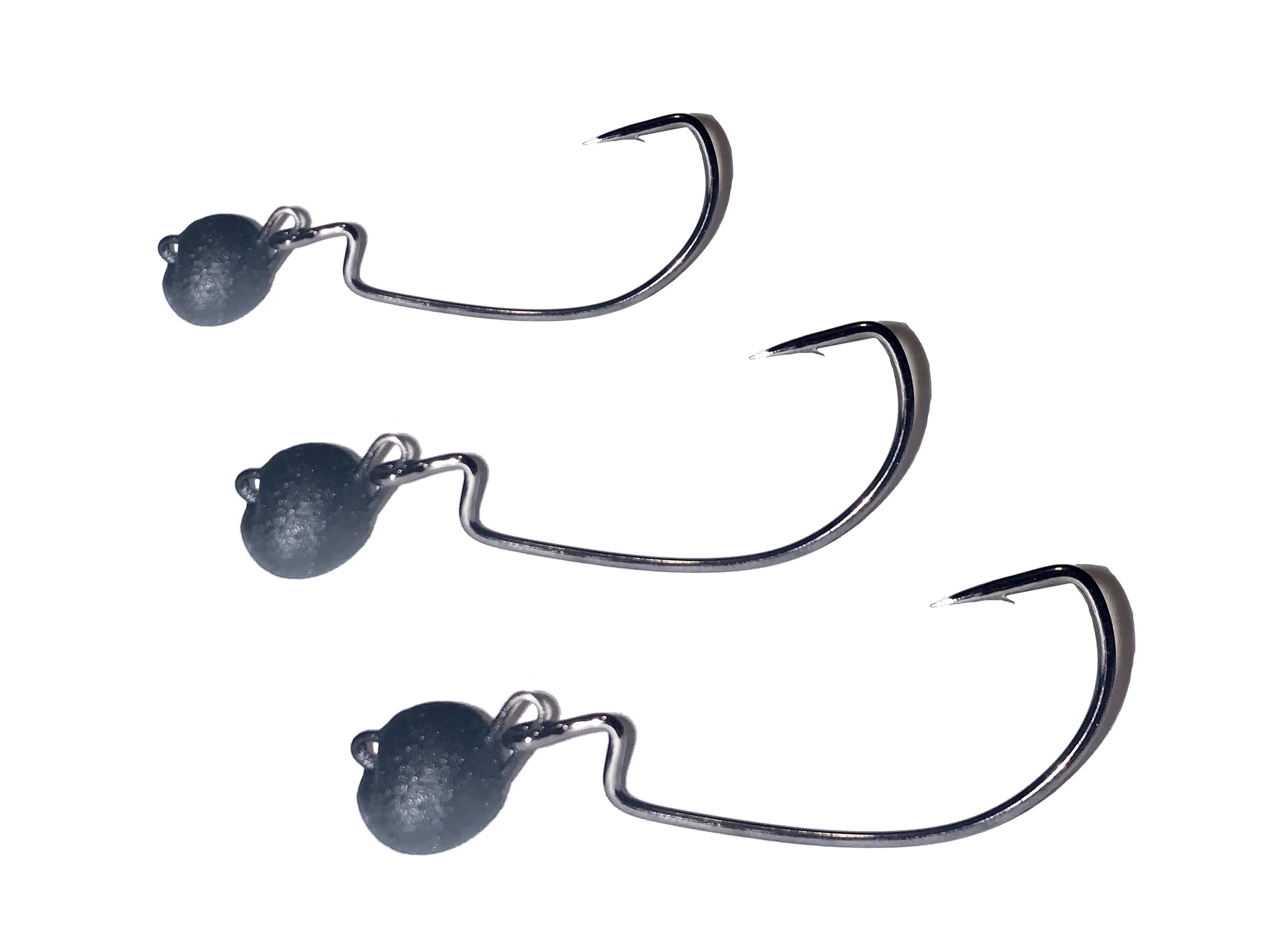 Matte Black EWG Bass Swing Jigs
