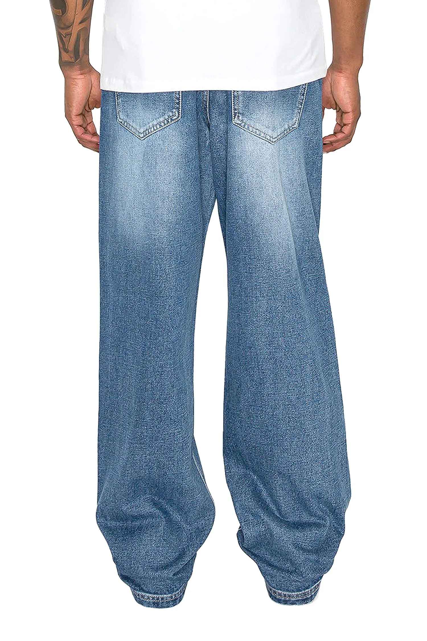 Men's Essential Baggy Denim Jogger Jeans
