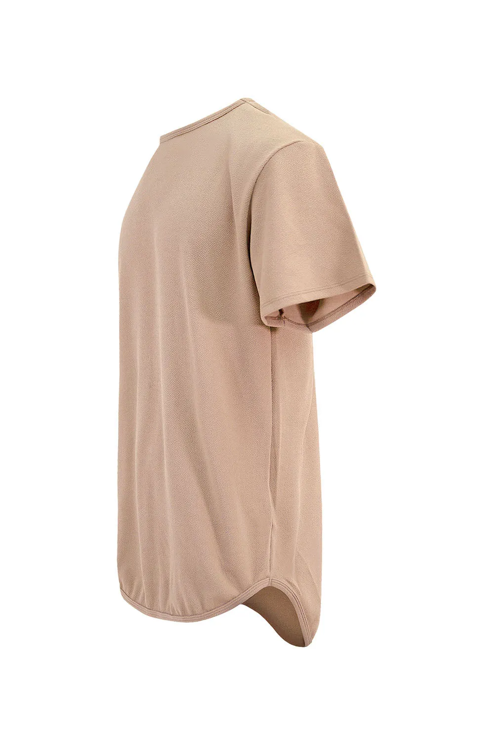 Men's Essential Scallop Round Hem T-Shirt