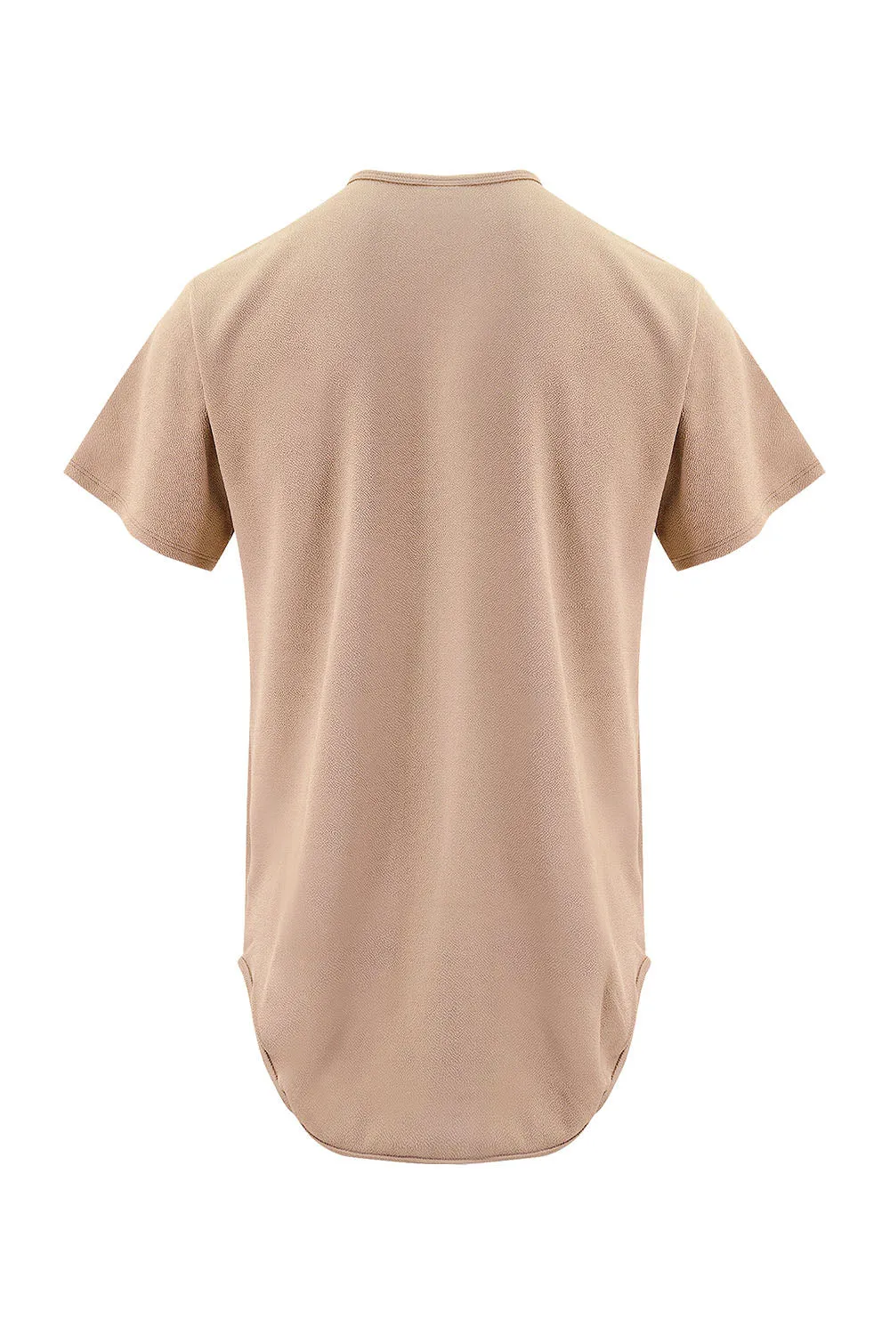 Men's Essential Scallop Round Hem T-Shirt