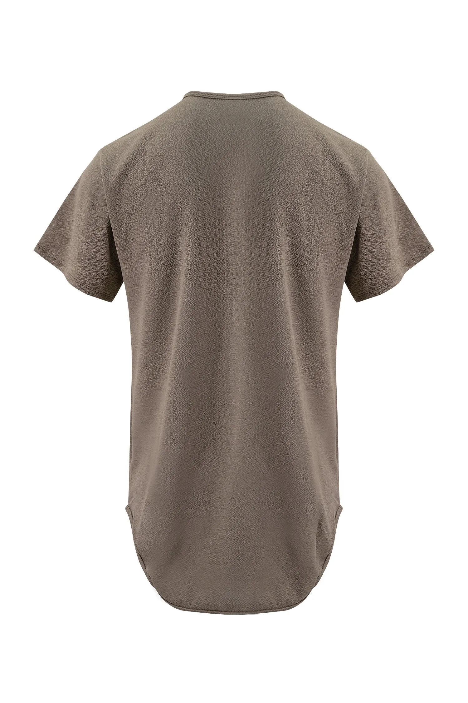 Men's Essential Scallop Round Hem T-Shirt