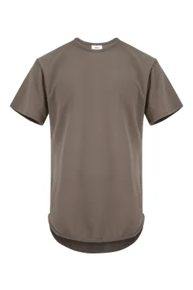 Men's Essential Scallop Round Hem T-Shirt