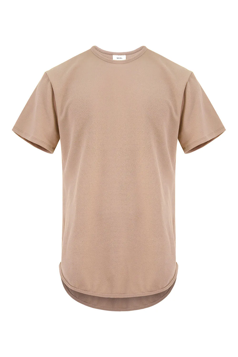Men's Essential Scallop Round Hem T-Shirt