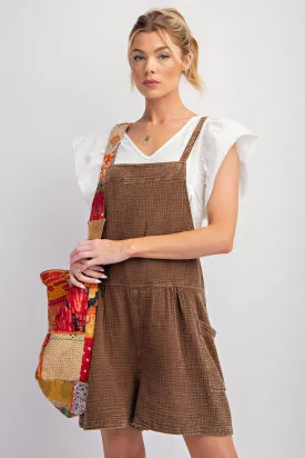 Mineral Washed Cotton Gauze Romper