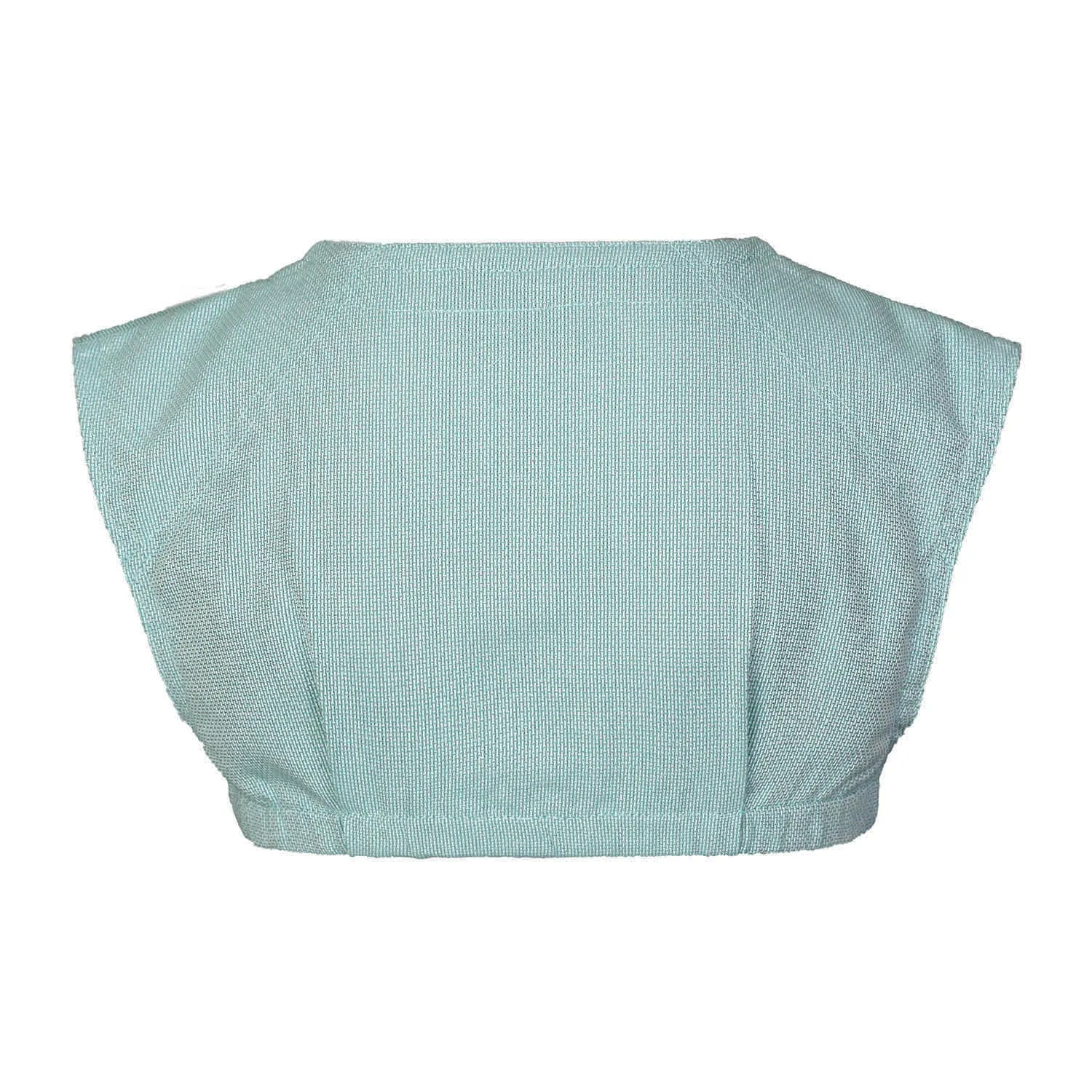 Mintkleurige crop-top