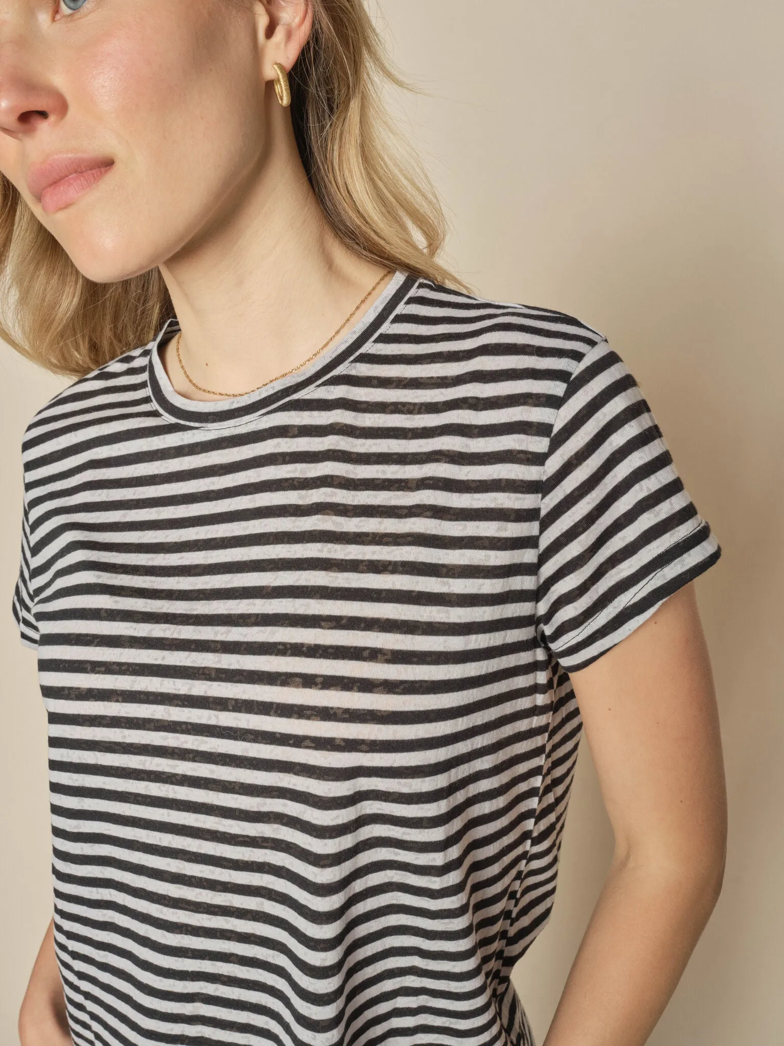 MMNan O-SS Stripe Tee