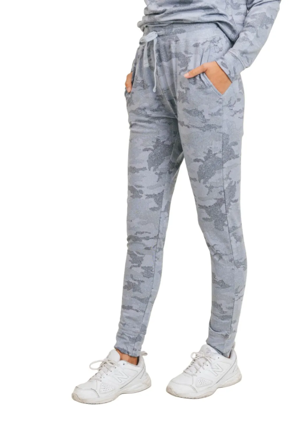 Mono B Light Camo Joggers with Drawstrings KP-A1052