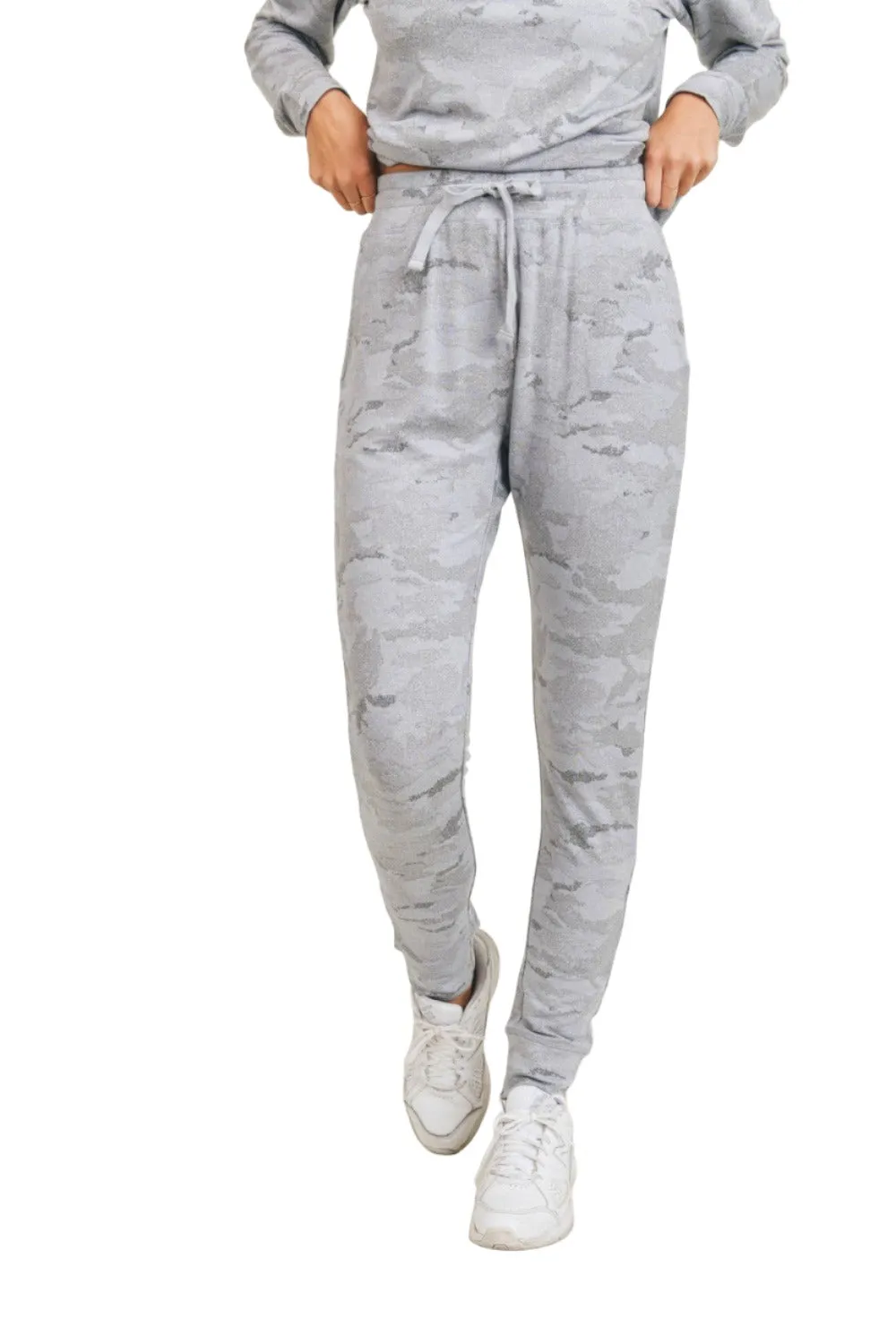Mono B Light Camo Joggers with Drawstrings KP-A1052