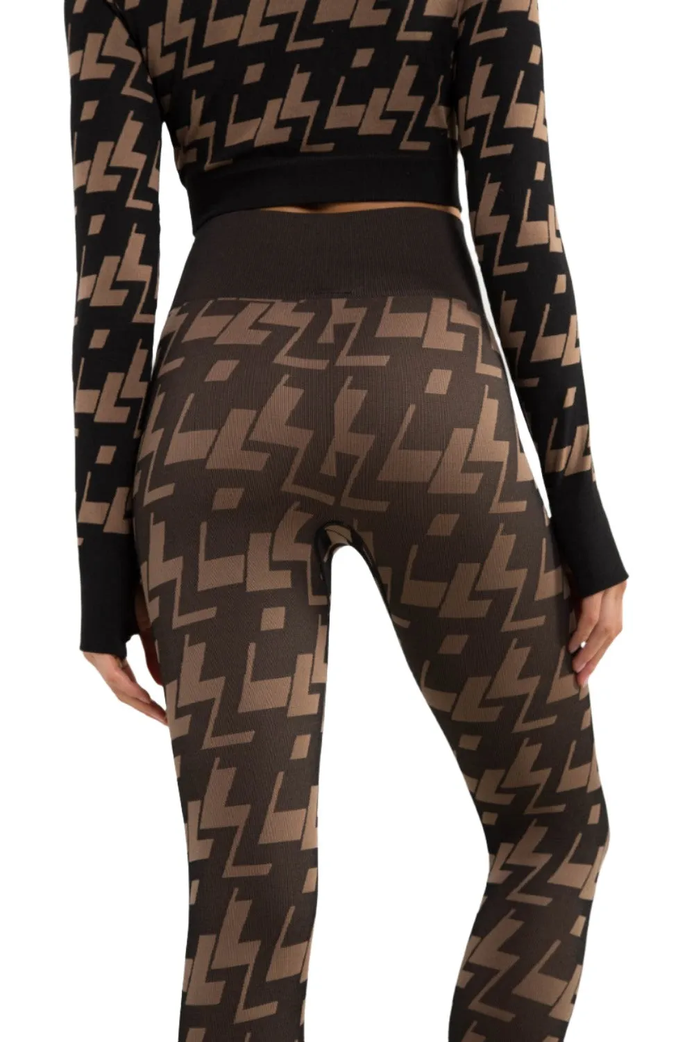 Mono B Seamless Geometric Print Leggings APH-A09101