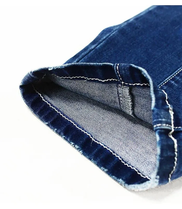 Motor Biker Style Skinny Jeans for Women - Edgy Moto & Biker Design