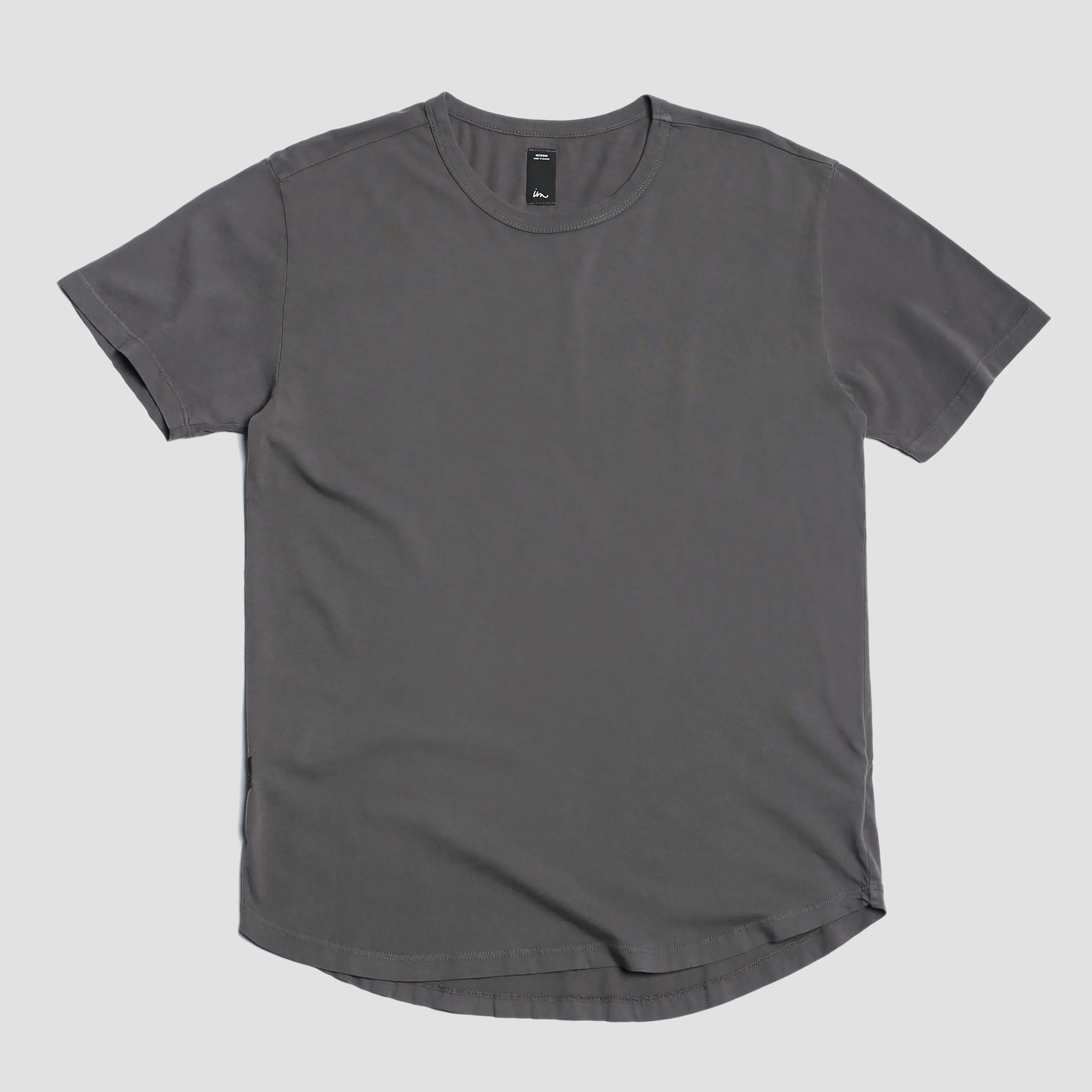 Natural Premium Scoop T-Shirt Iron Grey