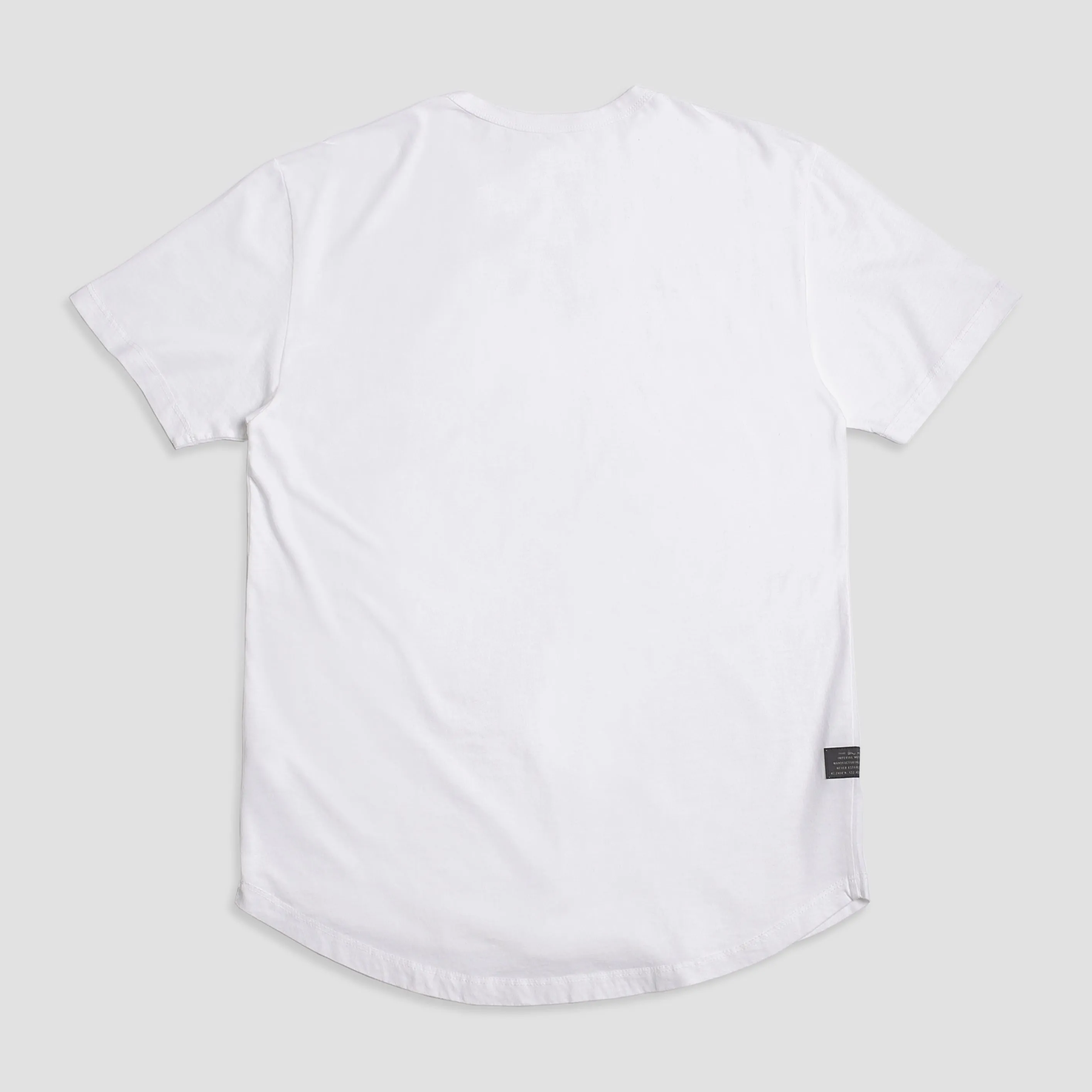 Natural Premium Scoop T-Shirt White
