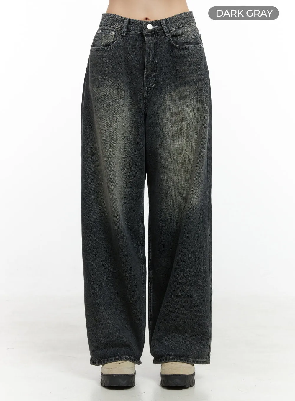 Nell Dark Denim Wide Leg Jeans OS410