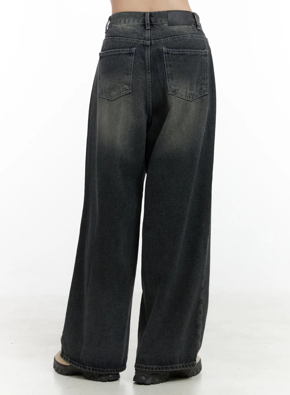 Nell Dark Denim Wide Leg Jeans OS410